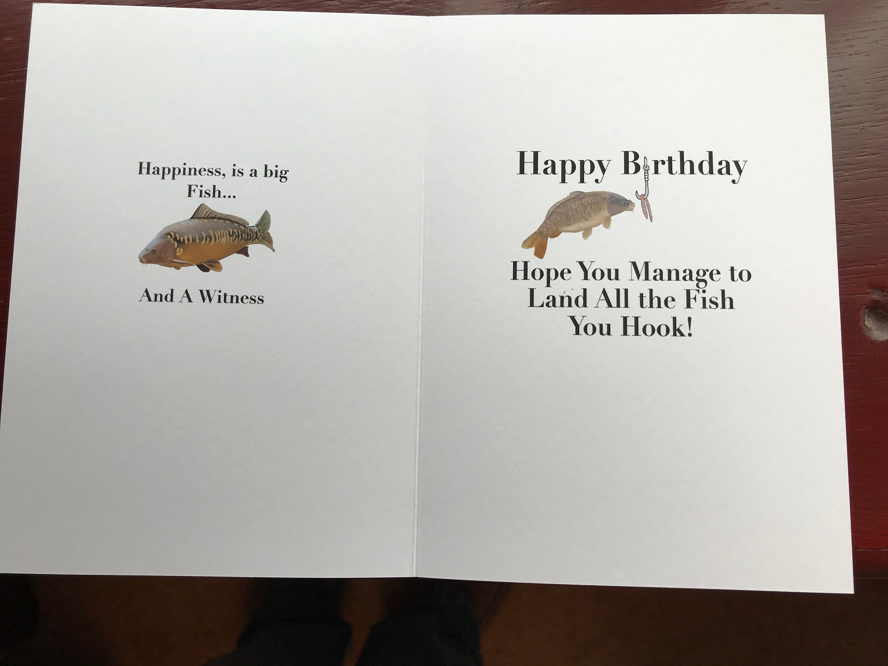 Fun Fishing Birthday Card for Fisherman or Angler Original - Etsy UK