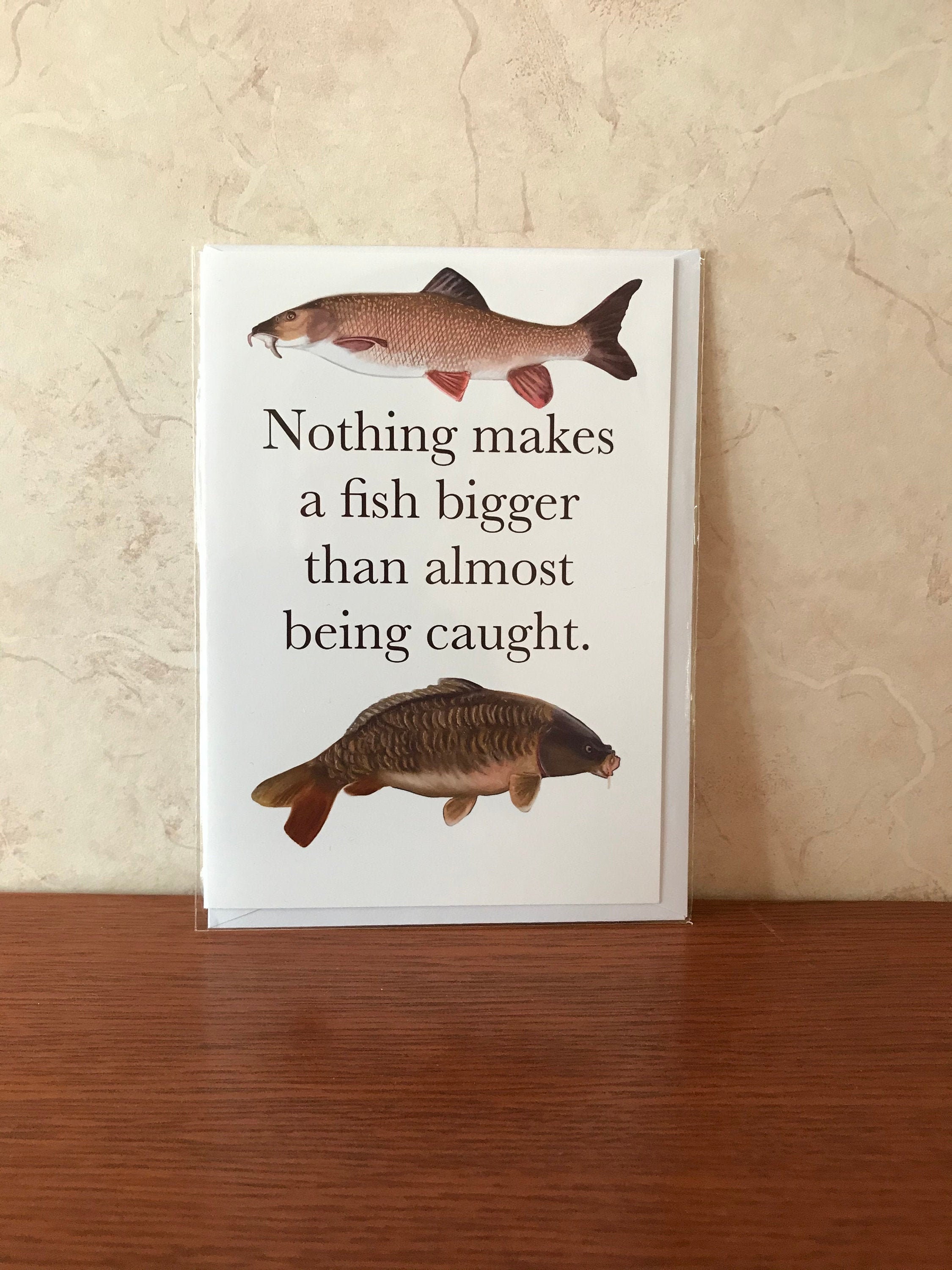 Fun Fishing Birthday Card for the fisherman Carp FREE POSTAGE Hand Made ...