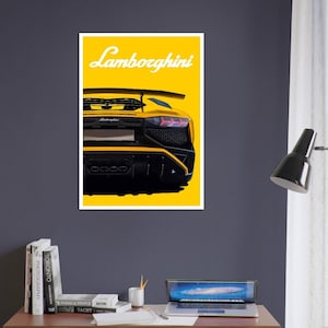 Lamborghini Aventador SV Car / Poster / Car Art / UnFramed