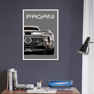 Pagani Zonda F Poster / Car Poster / Car Art / UnFramed