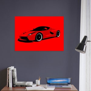 Ferrari LaFerrari Car Poster/ UnFramed