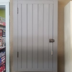 Vintage Wall-Mount Cabinet, 3 Shelves