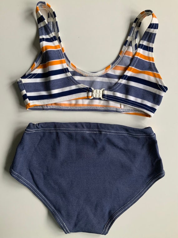 Vintage 60s 70S MOD striped Bikini from the brand… - image 6