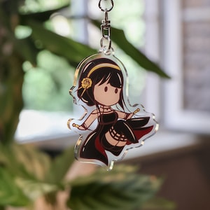 Cute Spy Anime Inspired Keychain | Adorable Acrylic Keychain