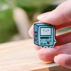Adventure Time Inspired | BMO Fan Art | Wooden Pins | Adorable Accessory