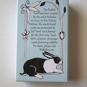 The Rabbit Tarot - Deluxe Version- Animal Art Card Deck from Original Art, Authentic Deck Direct from Artist, Bunny Lover Gift, Tarot Sized image 5