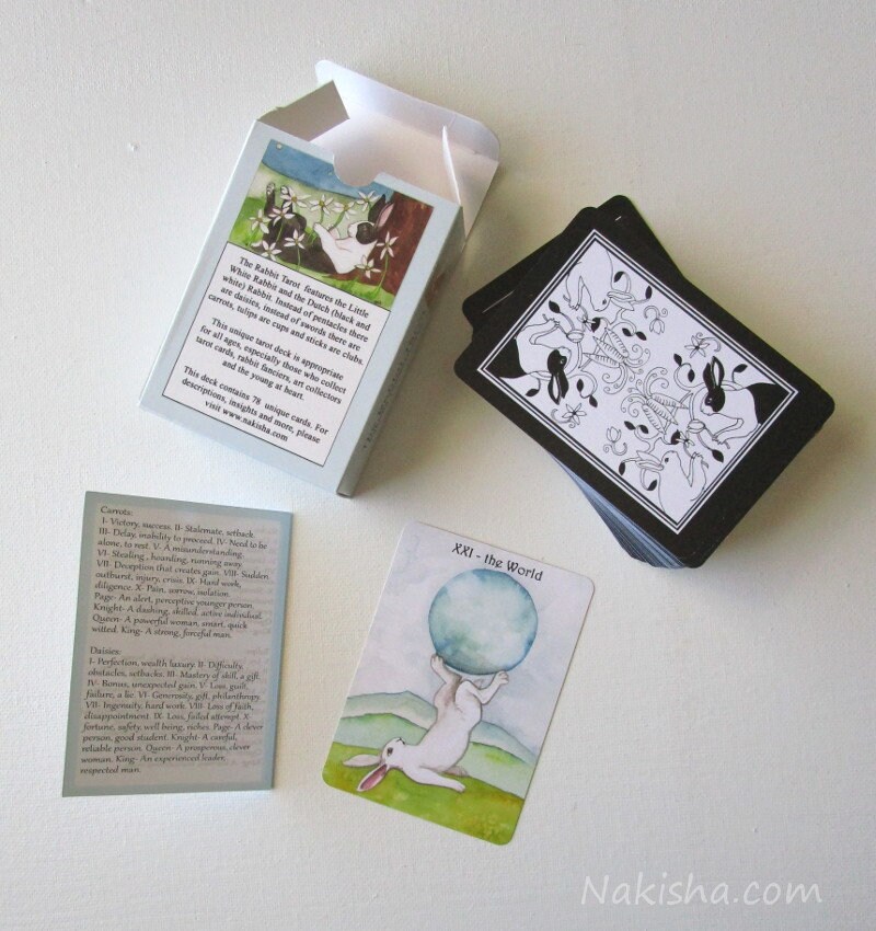 The Rabbit Tarot - Animal Art Card Deck - Third Edition - Playing Card ...