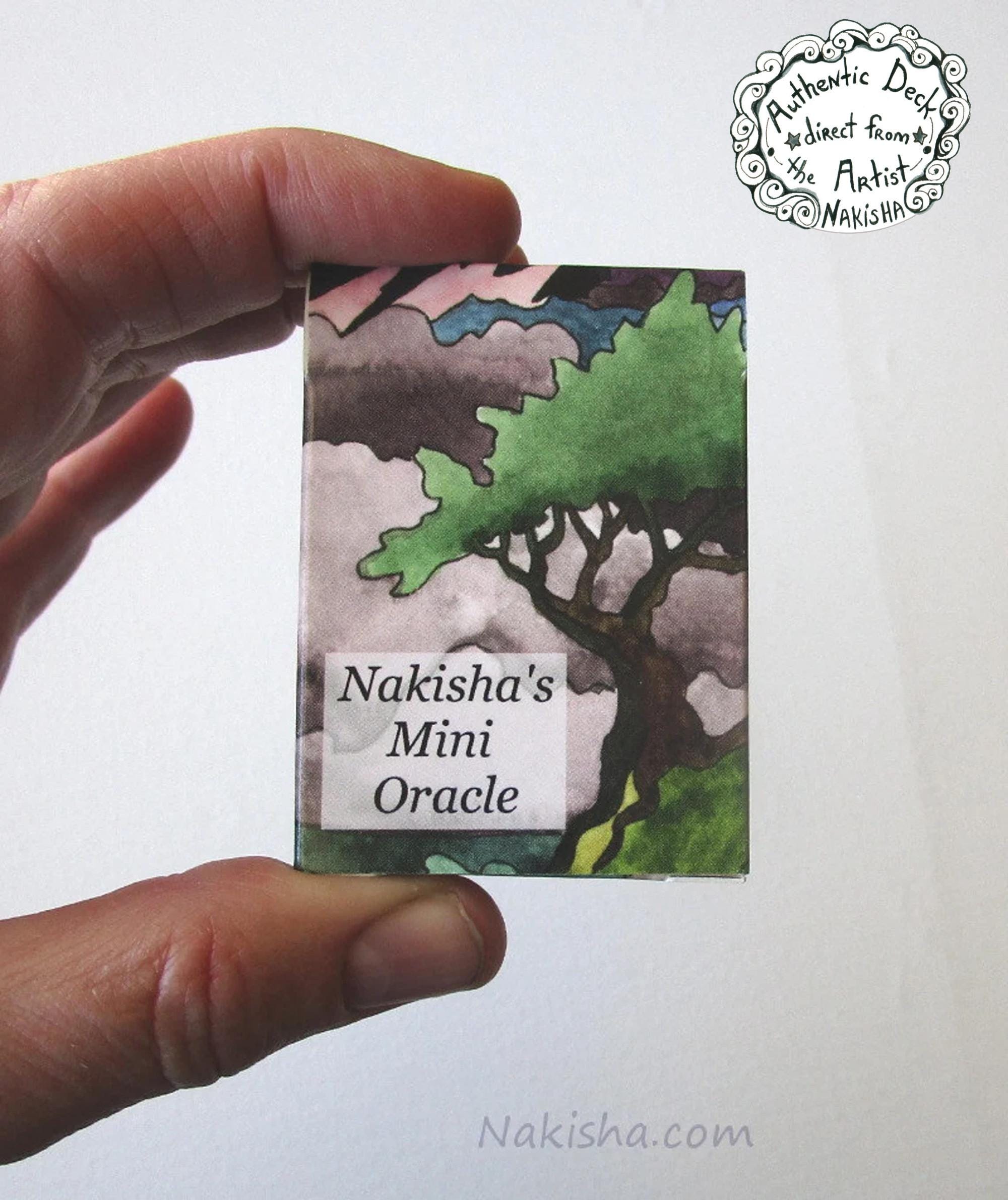 Mini Deck - Nakisha's Mini Oracle - Landscape Art Card Deck - Mini Pocket Size, Small, Easy to Read, Divination, Meditation, Inspiration