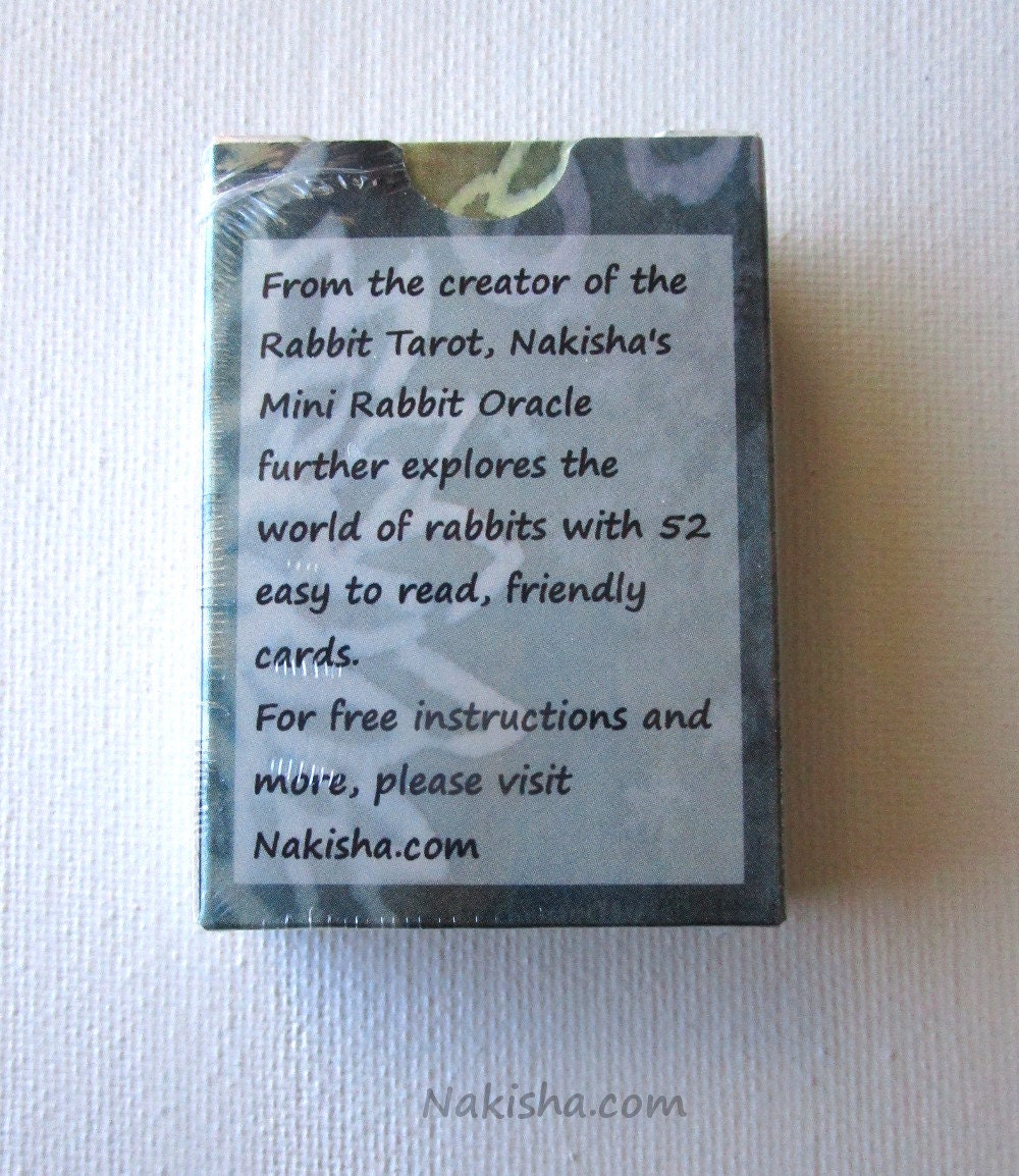 Nakisha's Mini Rabbit Oracle - Animal Art Card Deck, Rabbit Art Cards ...
