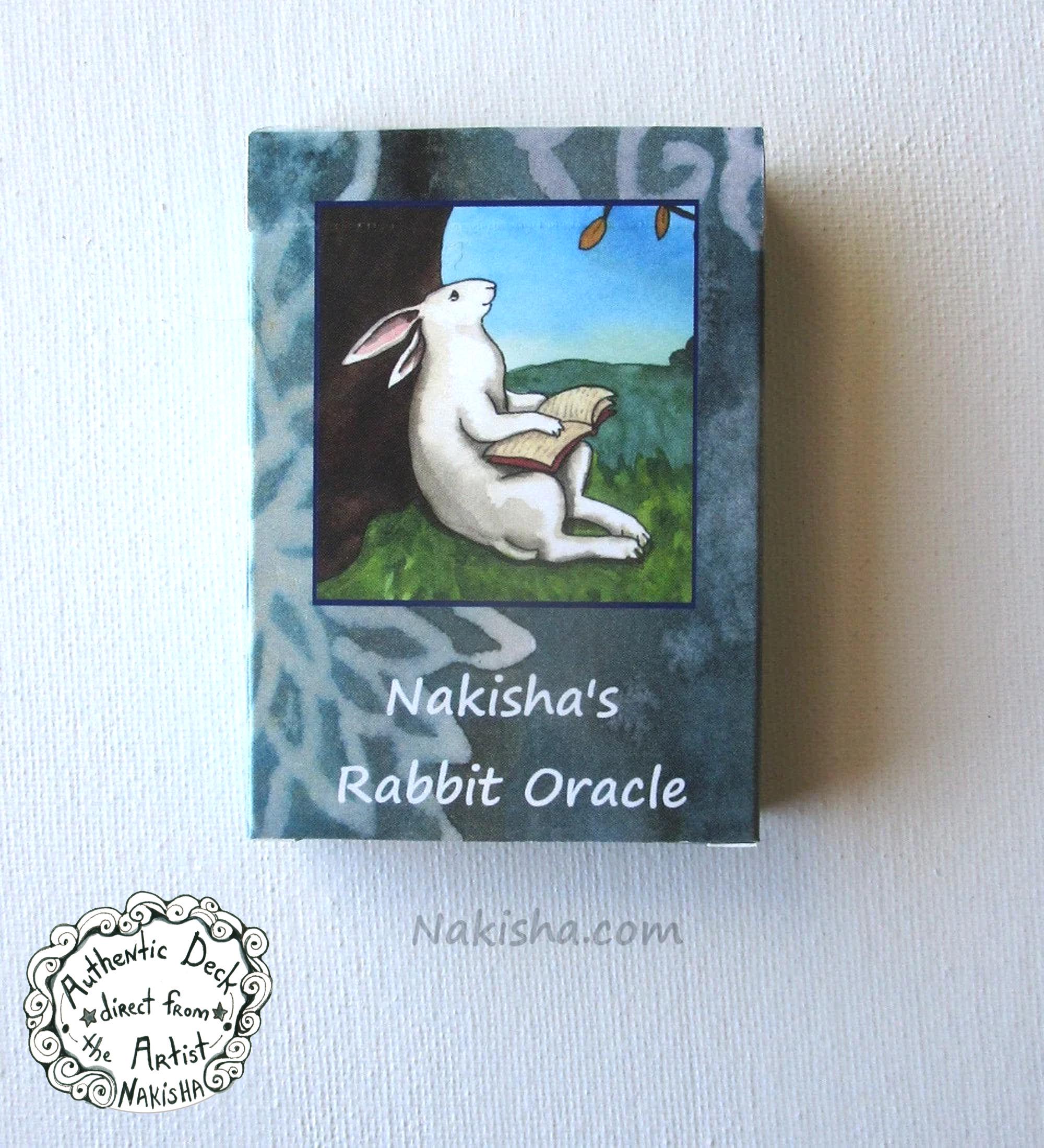 Nakisha's Rabbit Oracle- Animal Art Card Deck - Poker Card Size- 52 Unique Cards Created from Original Art, Sold by Artist, Bunny Lover Gift