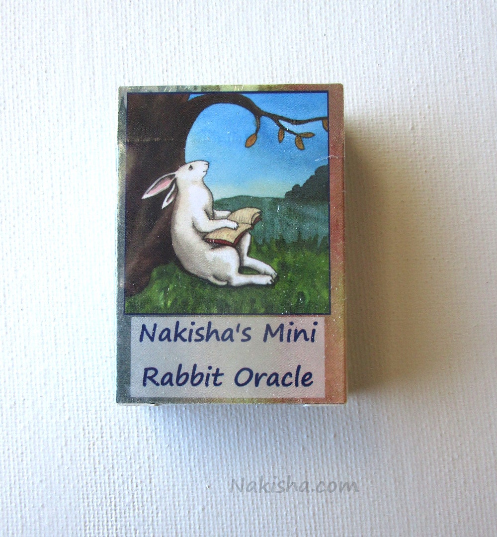 Nakisha's Mini Rabbit Oracle - Animal Art Card Deck, Rabbit Art Cards ...
