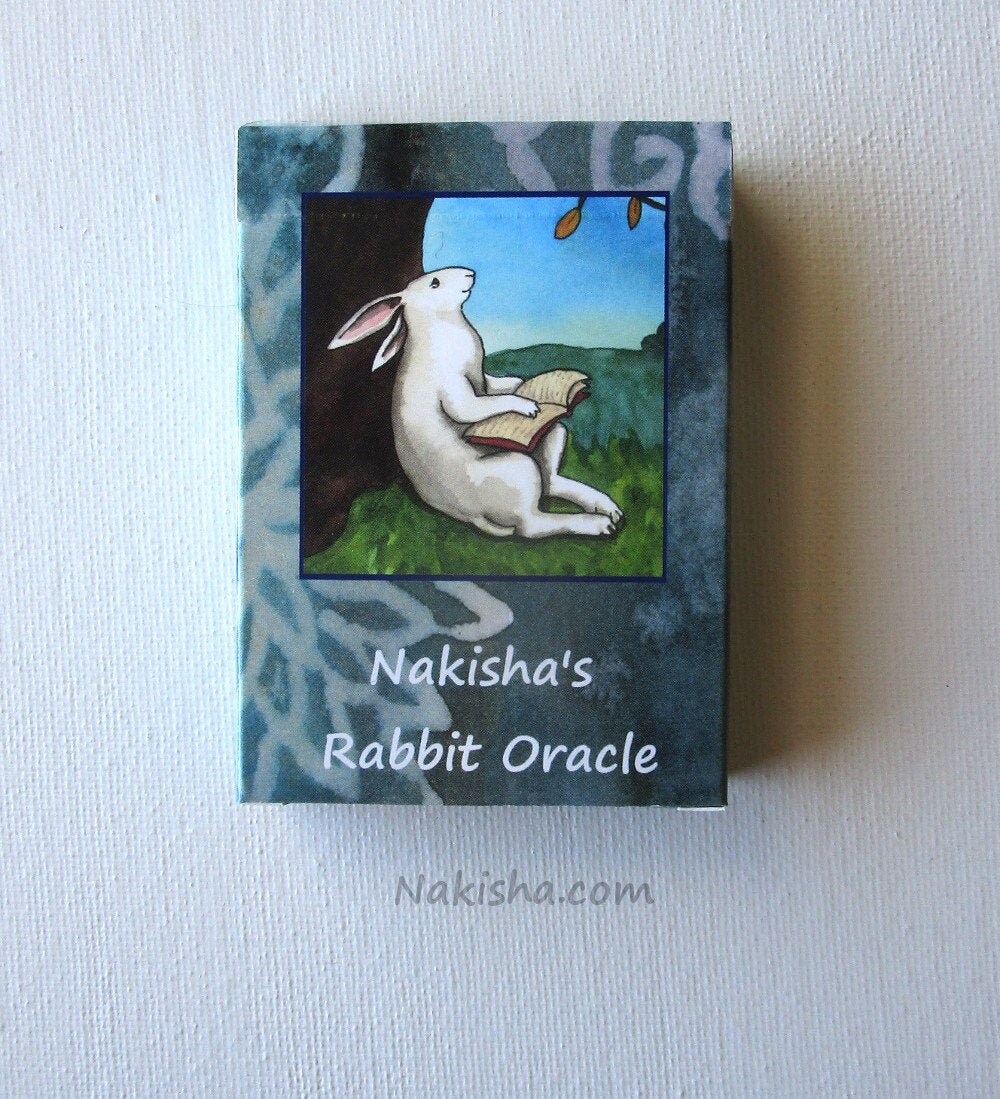 Nakisha's Rabbit Oracle Animal Art Card Deck Poker | Etsy