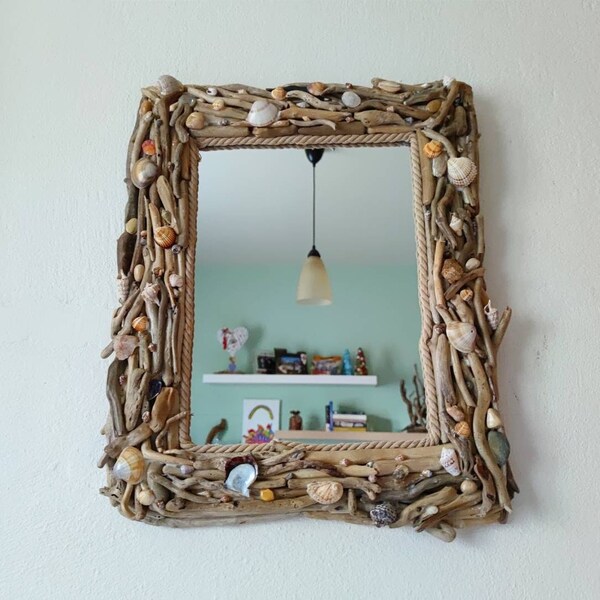 Driftwood Mirror - Etsy