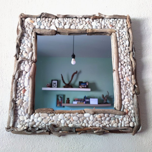 Driftwood Mirror - Etsy