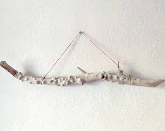 Knobbly White Driftwood Branch/ Natural Driftwood Branch for Wall Decor/Purely White Driftwood from Greece for Decor or Supply