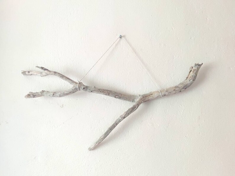White Driftwood Branch for Wall/ Hanging Natural Driftwood for Etsy