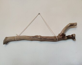 Rustic Driftwood Branch for Wall Decor with Interesting Shape/ Natural Driftwood Branch from Greece/ Smooth Driftwood Unique Shape/ Solid