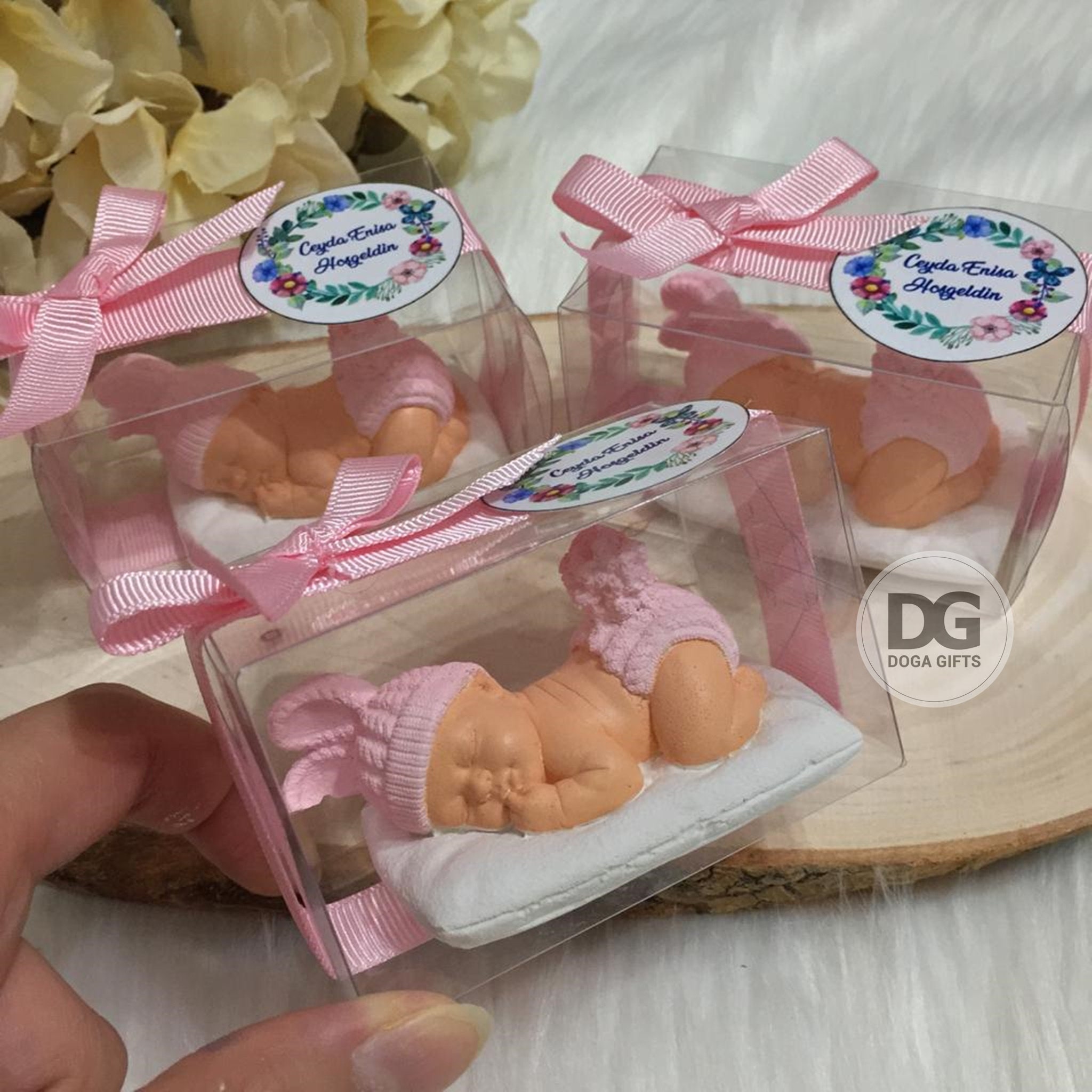 Welcome Baby Shower Party Guest Favors, Sleeping Baby Figurine, Baby Shower  Gifts, Special Boxed Baby Favors, Newborn Colorful Baby Gifts 