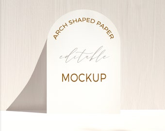 Maqueta de póster / Póster de maqueta editable / Maqueta en forma de arco / Maqueta / Maquetas de impresión / Maqueta A4 / Maqueta de fotografía / Plantilla de póster