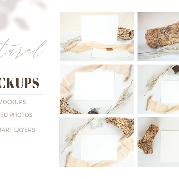Natural Nude Mockup Bundle | Mock Up Minimalist | Wedding Mockup | Digital Frame, Frame Mockup Set, Neutral color palette
