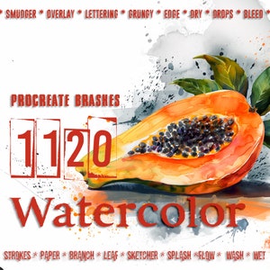 Procreate-penselen aquarel - Prосreate stamps aquarelpenselen | Beste professionele aquarelpenselen | 30 sets voor iPad | AQUARELSET