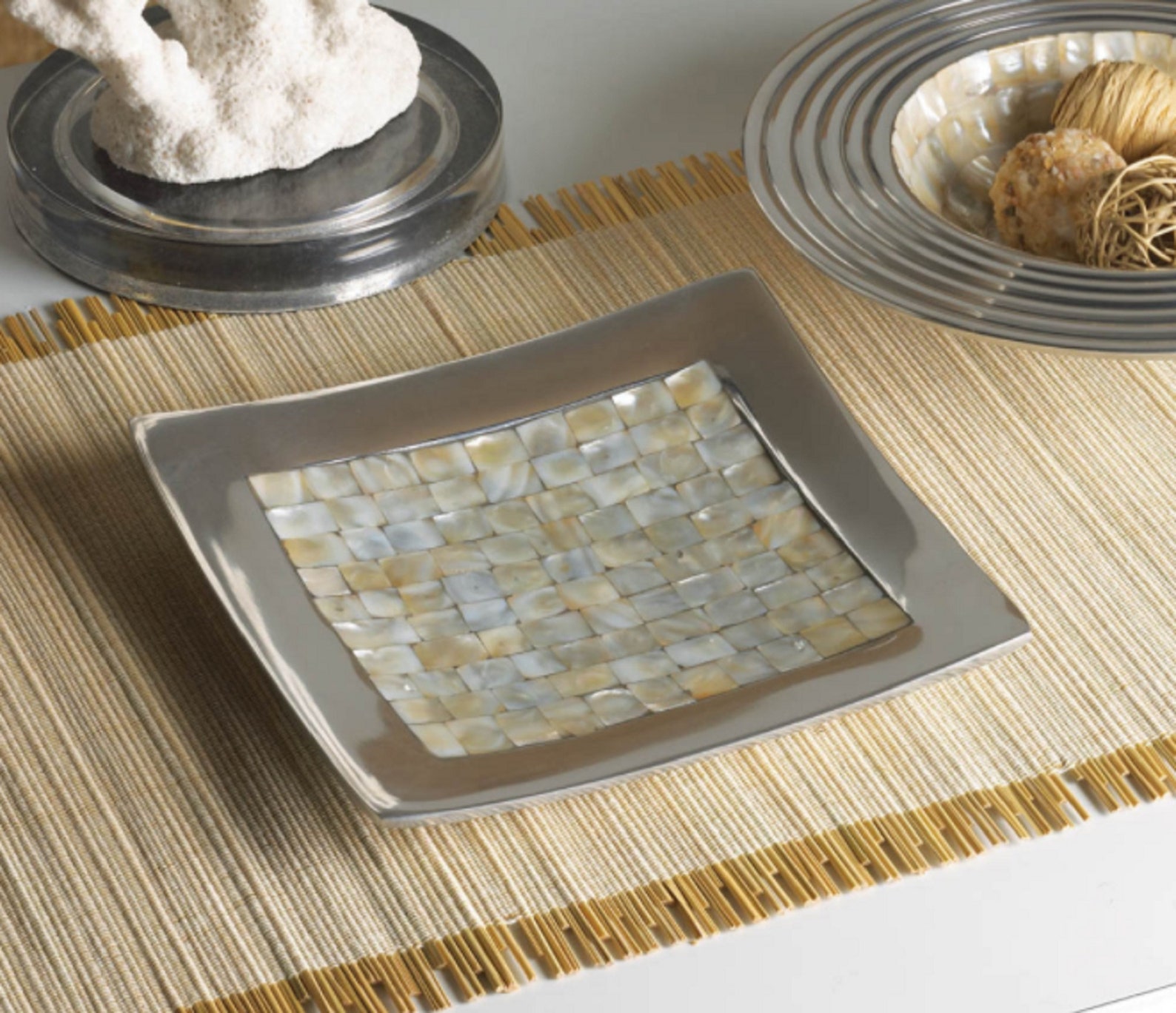 Mother of Pearl Mosaic Dish Decorative Tabletop Mosaic Dish Etsy UK