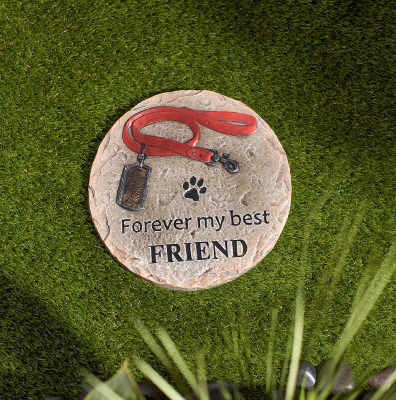 Forever My Best Friend Pet Memorial Stepping Stone Etsy