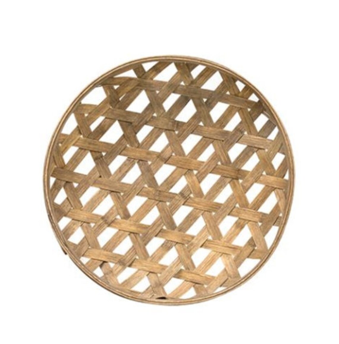 Round Tobacco Basket Wall Décor Basket Wall Display Basket Etsy