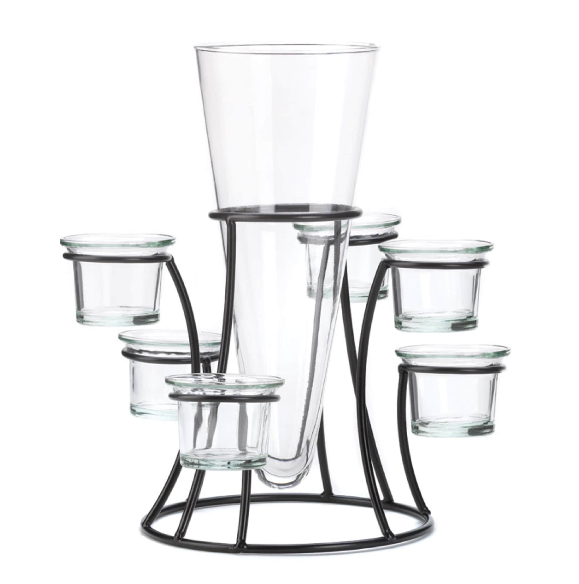 Circular Candle Stand Centerpiece Vase Decorative Tabletop Etsy