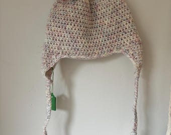 Handmade Crochet Monster Hat, Woolly Winter Beanie (4-6 Years)