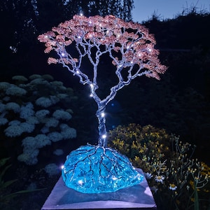 Árbol de la Vida de cobre de gran tamaño. Decoración perfecta para el hogar.