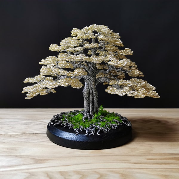 Arbre de Vie aux feuilles dorées, 22cm