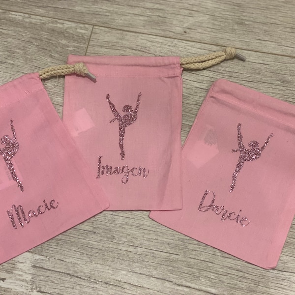 Personalised Gymnastic, Ballet Shoe Bag, Dance Bag, Gift for Ballet Dancer, Gift for Gymnast