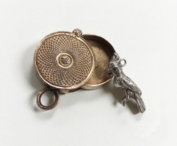 Charming Antique Miniature Georgian Box Locket Kee