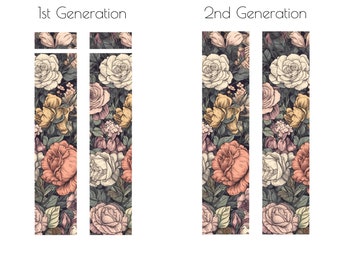 ZWEI Apple Pencil Skins - Apple Pencil Wraps - 1. oder 2. Generation - Vintage Blumen