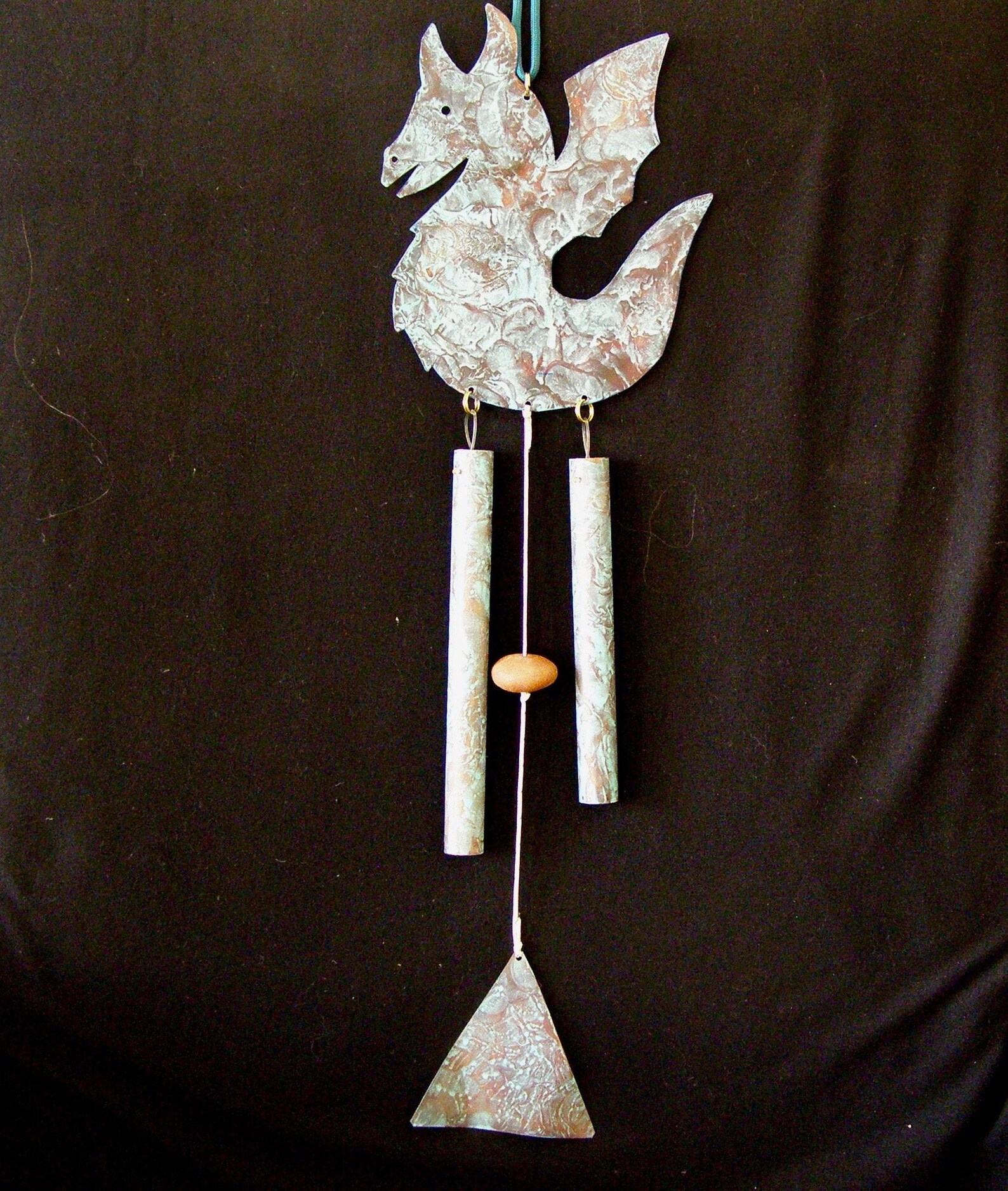 Copper Baby Dragon Wind Chime Fantasy Theme Outdoor Garden Etsy