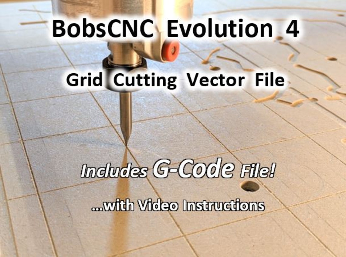 Bobscnc Evolution 4 & E4 Grid Engraving Gcode Program With Etsy