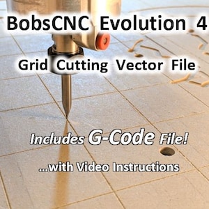 Bobscnc Evolution 4 E4 Grid Engraving G code Program With