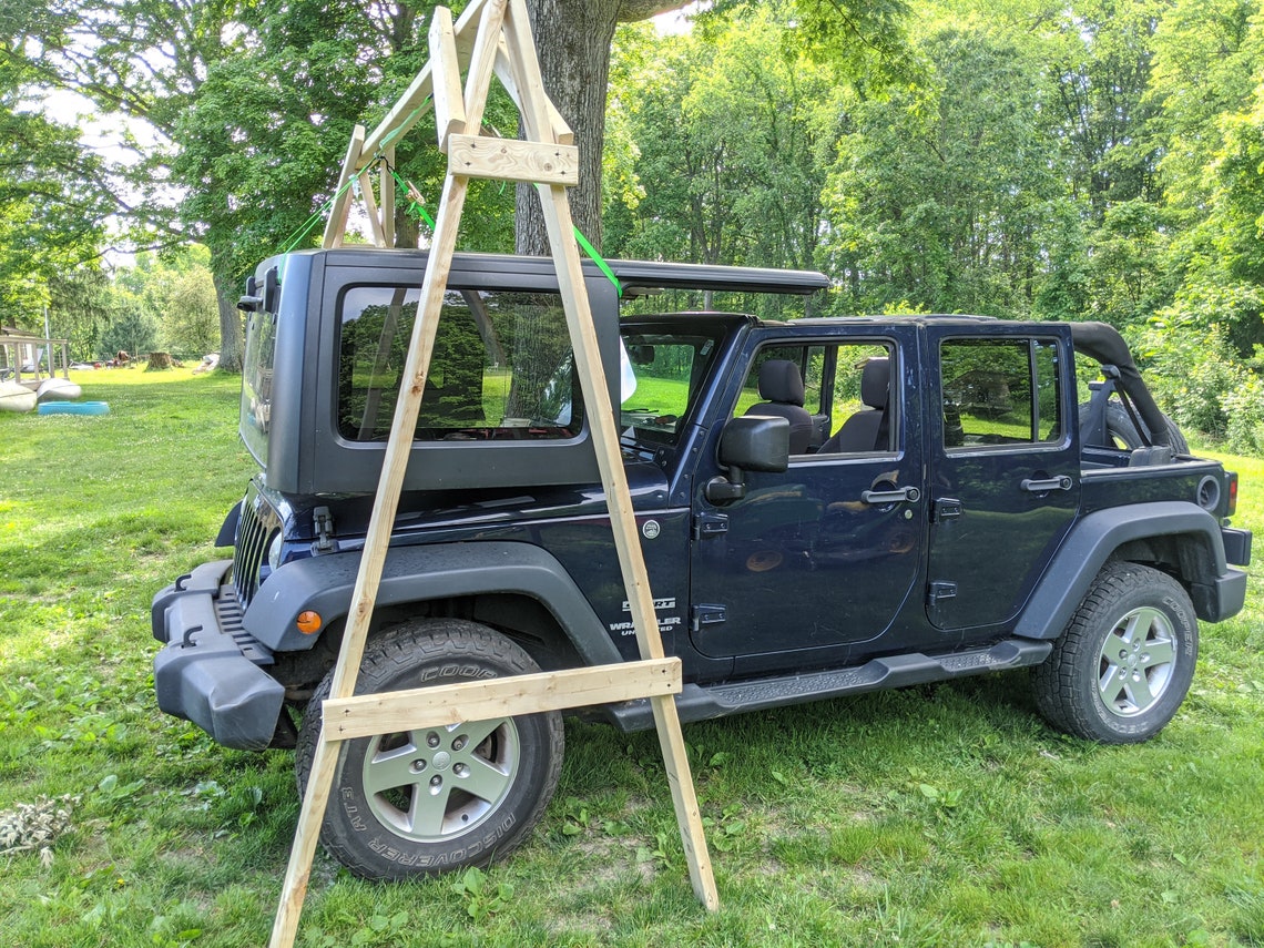 JEEP Get Topless Easy DIY Jeep Hard Top Lift Hiost Etsy