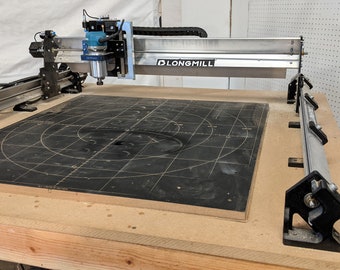 Longmill MK2 30x30 Spoilboard File Make Your Own diy waste board spoil board CNC router Sienci 30x30 grid surfacing DXF and SVG files