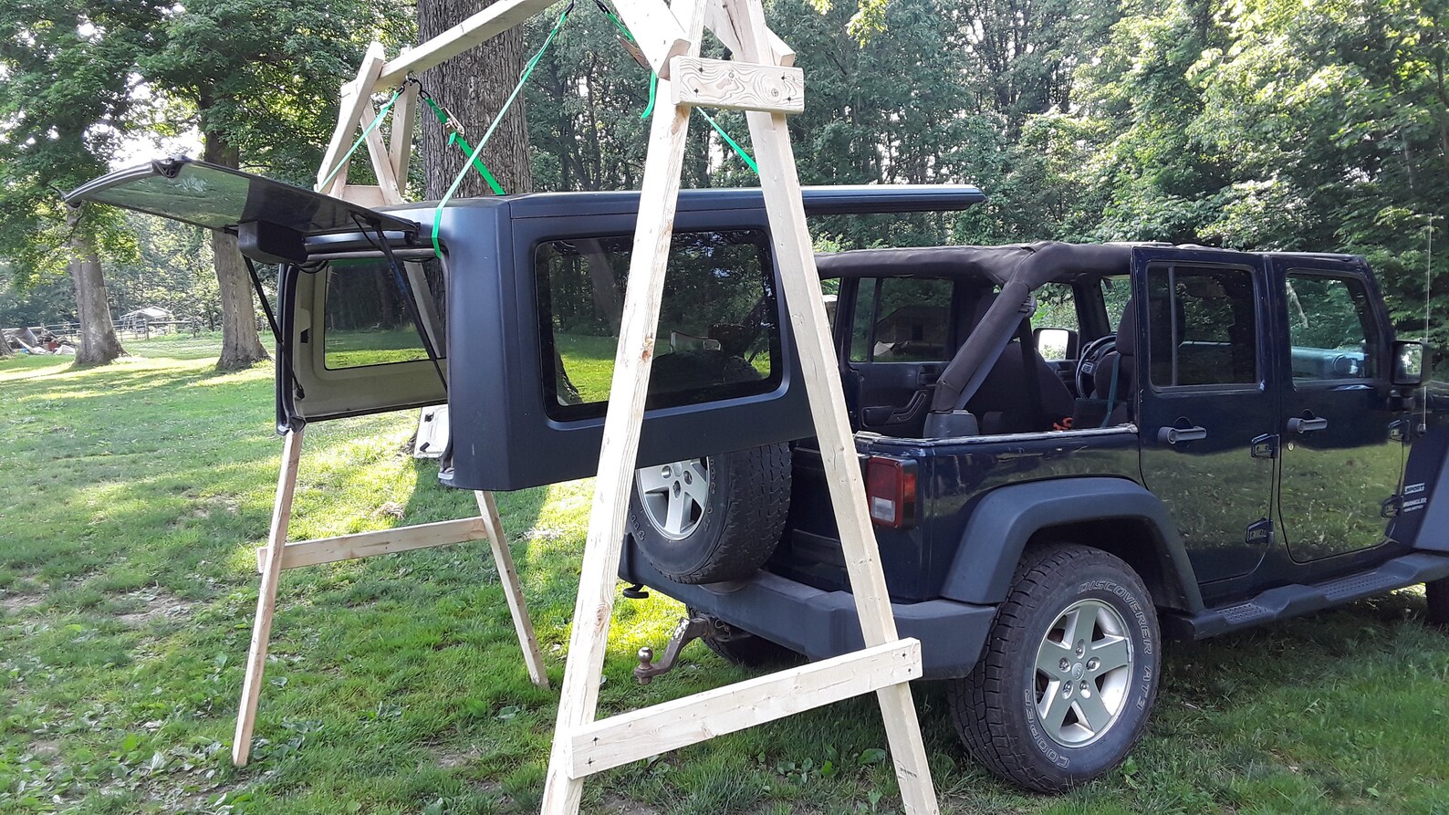 JEEP Get Topless Easy DIY Jeep Hard Top Lift Hiost Etsy