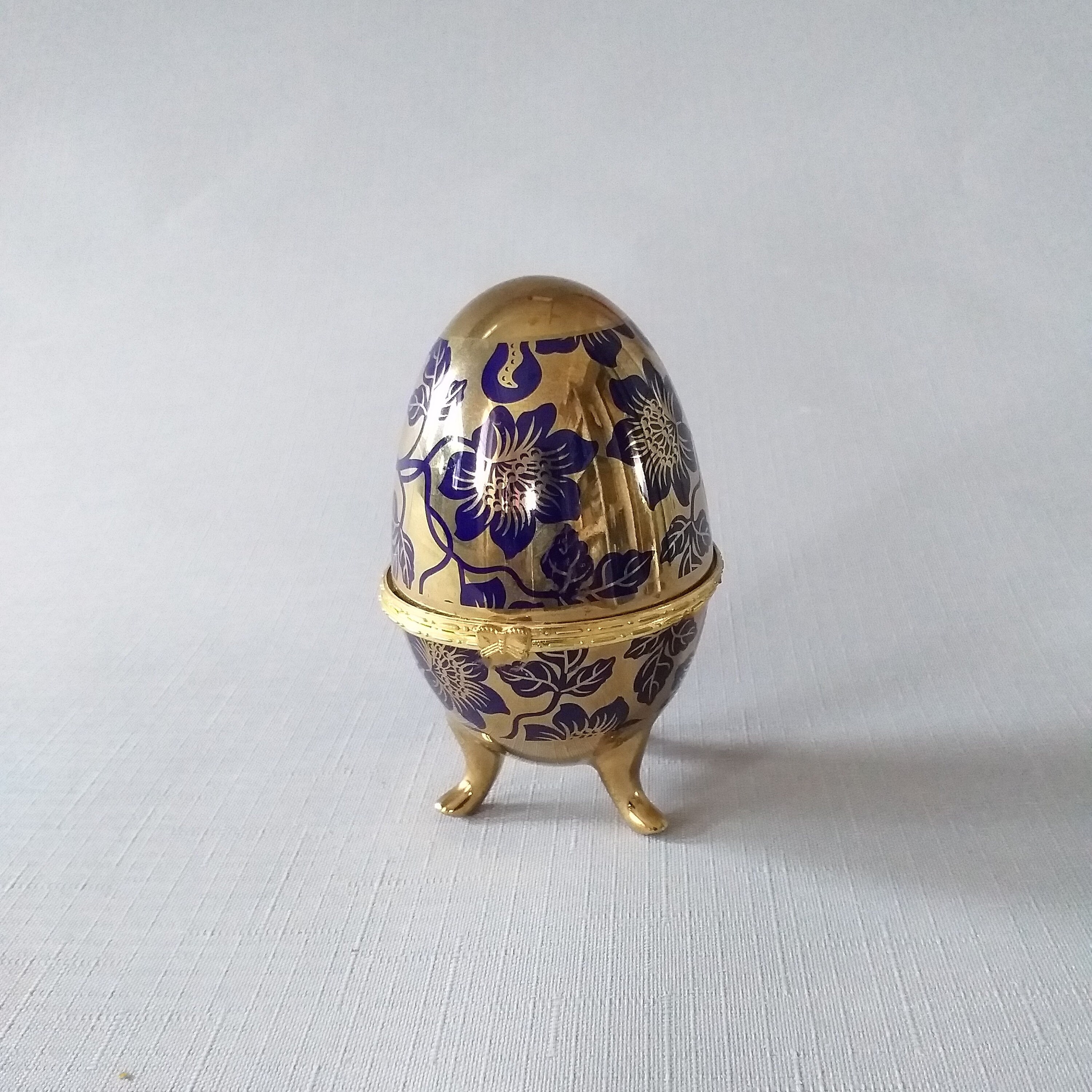 Easter egg jewelry box vintage porcelain egg trinket box Etsy
