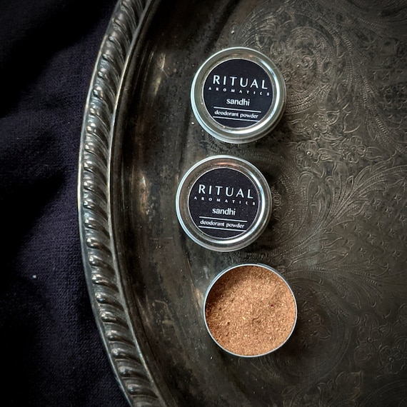 SANDHI Ayurvedic Deodorant Powder for Yoga Everyday . 1.5 Etsy