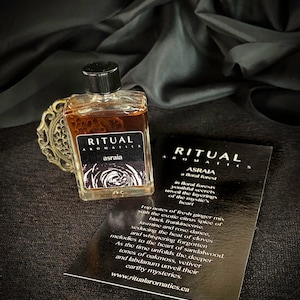 ASRAIA  5 ml Botanical Perfume . Floral . Rose . Jasmine . Vetiver . Sandalwood . Oakmoss . Labdanum . All Natural Perfume . Faerie Perfume