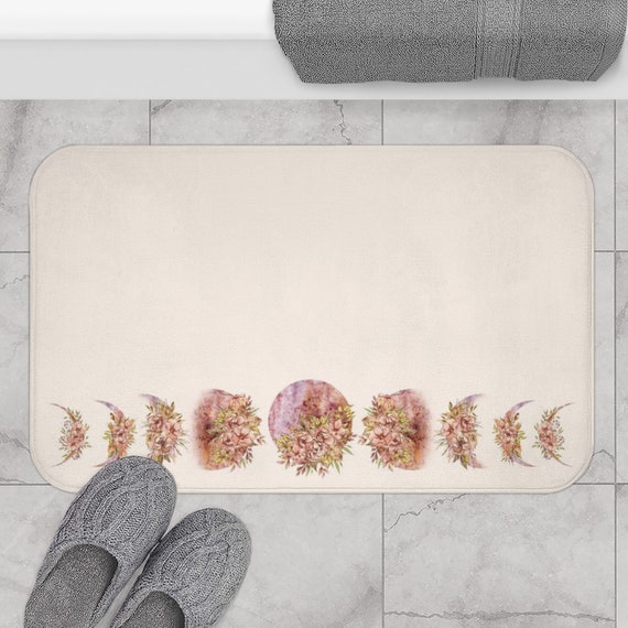 Boho Bath Mat Boho Bathroom Rug Boho Bath Rug Boho Bathroom Etsy