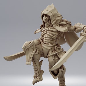 Dragonborn Fighter- 32mm Resin Miniature DnD Miniatures Dungeons & Dragons Miniatures Pathfinder Miniatures RPG Tabletop Wargaming