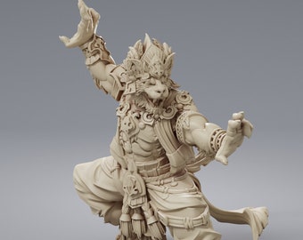 Rakshasa - Resin Miniature - DnD Miniatures - Dungeons & Dragons Miniatures - Pathfinder Miniatures - RPG - Tabletop Miniatures