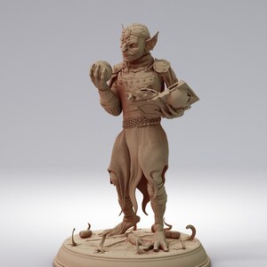 Goblin Mage - 32mm Resin Miniature DnD Miniatures Dungeons & Dragons Miniatures Pathfinder Miniatures RPG Tabletop Wargaming