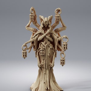 Lady of the Lights - 32mm Resin Miniature DnD Miniatures Dungeons & Dragons Miniatures Pathfinder Miniatures RPG Tabletop Wargaming