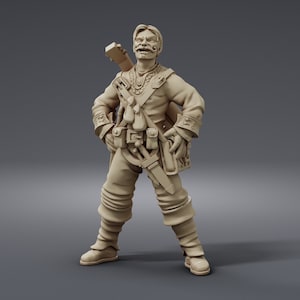 Bard 32mm D&D Resin Miniature Dungeons and Dragons Pathfinder RPG Roleplaying
